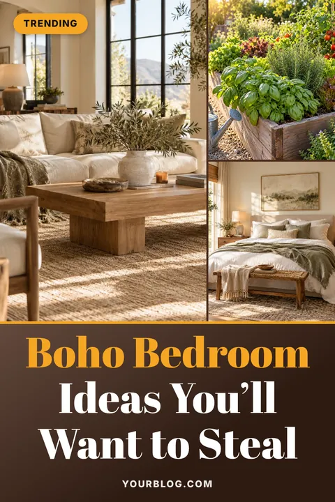 Style guide Pinterest pin template for home decor bloggers