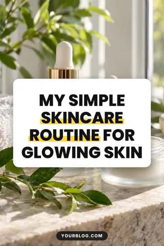 Skincare – free beauty & fashion Pinterest pin template