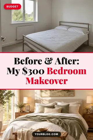 Makeover – free home decor Pinterest pin template