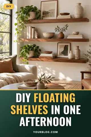 DIY project – free home decor Pinterest pin template