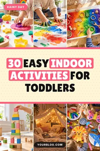 Kids activities – free mom & parenting Pinterest pin template