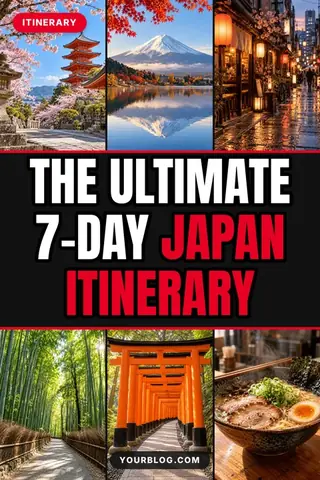 Itinerary – free travel Pinterest pin template